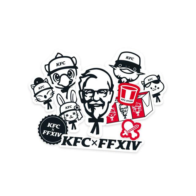 「コラボステッカー」イメージ【KFC×FF14コラボキャンペーン第2弾】
