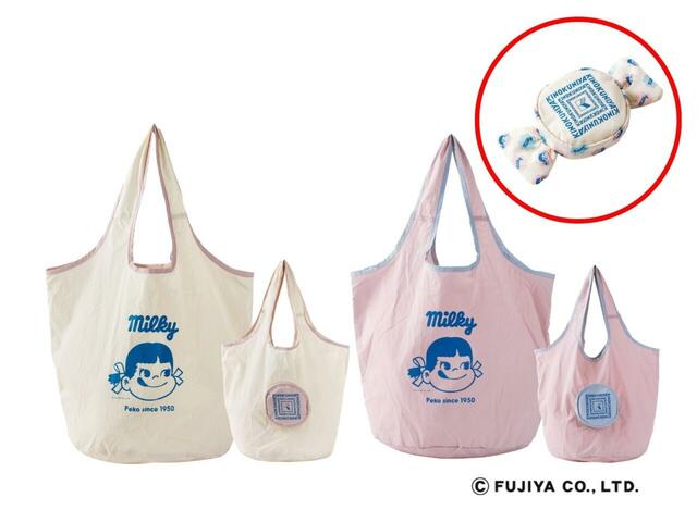 「不二家コラボ ポケッタブル」<価格:各1,980円(税込)>【【6日間限定】紀ノ国屋の多彩なおいしさが札幌に大集合!秋のパン、ハロウィンスイーツや限定のハッピーバッグ&コラボバッグも販売!】