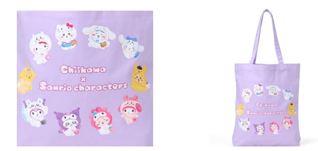 【ちいかわ×サンリオキャラクターズ】トートバッグ　2,497円／約幅38×高さ40cm