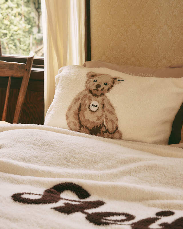 【gelato pique×シュタイフ】「【Steiff】【Sleep】ジェラートJamesジャガードピローケース」￥7,700