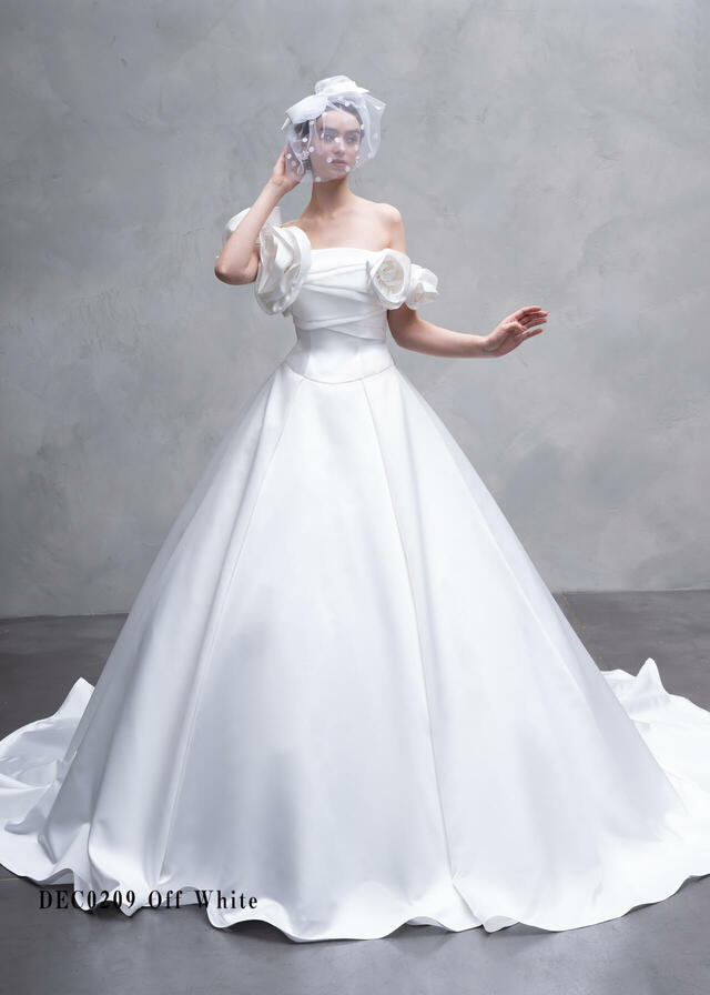 クラウディア｜「Clef a decor-クレアデコール」新作ウェディングドレス｜DEC0209_Offwhite