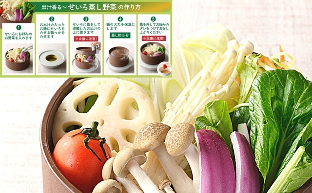 せいろ蒸し野菜