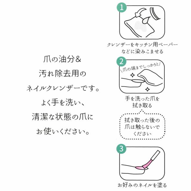 ネイルクレンザー使用方法