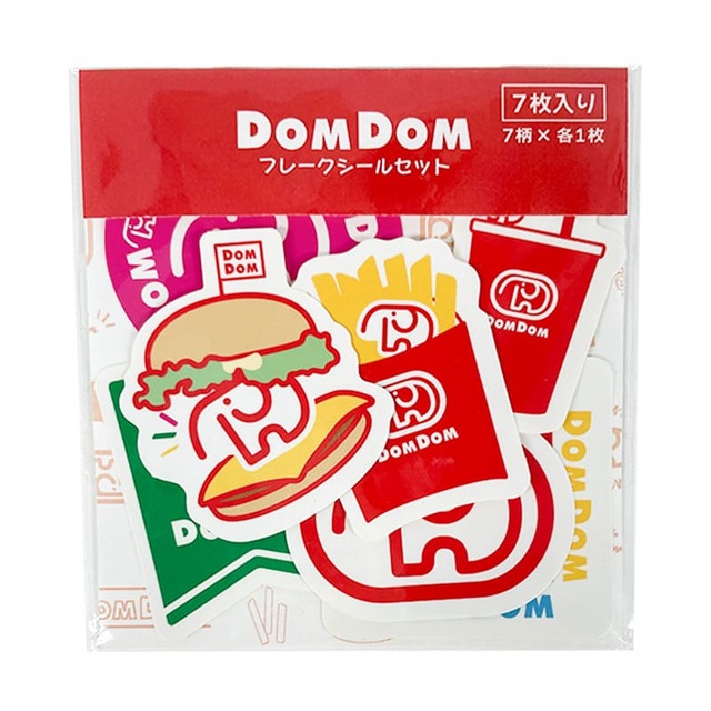 【郵便局×ドムドム】「フレークシールセット」袋入り