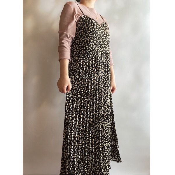 【ON THE RIVER（オンザリバー）】レオパードビュスチエロングワンピース