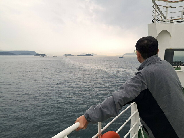 【大阪↔釜山 クルーズ体験記】18時半頃、鳴門海峡を通過