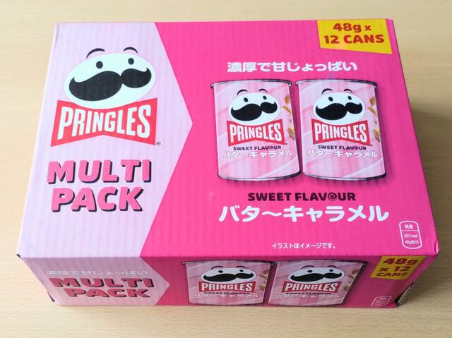 【日本ケロッグ プリングルズ バターキャラメル 576g(48g×12缶) 1488円】世界的なポテチブランドの期間限定フレーバー