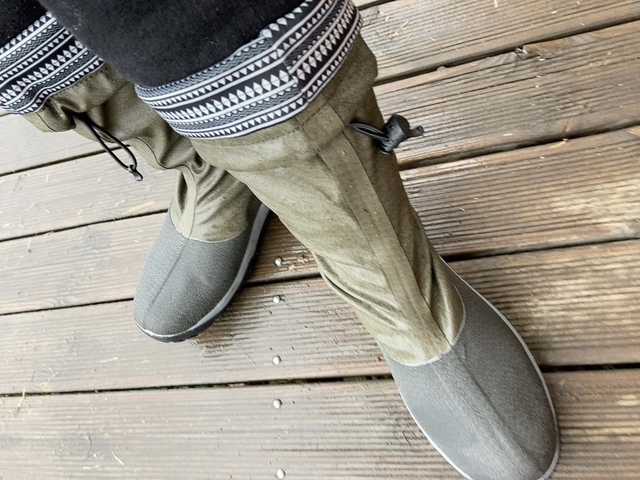 【ワークマン 防水フェストブーツ】寒い日でも風が入り込まず快適に履けました