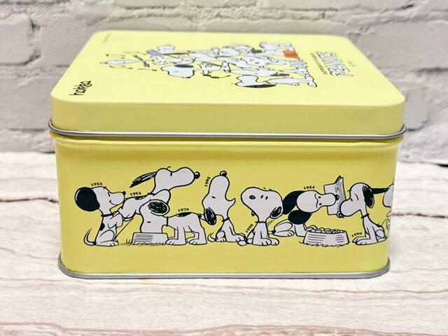 【カルディ／ピーナッツ75周年 クッキー缶】どのスヌーピーもキュート♪