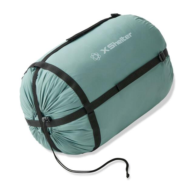 XShelter断熱ムービングシュラフ。コンパクトになります