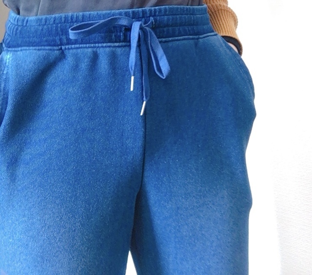 【ユニクロ】デニムジャージーボアパンツ／ゴムとひもで着脱楽ちん