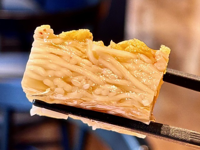 【銀座朝食ラボ】横から見た素麺 七夕ゼリー寄せ。美しいと思いませんか?