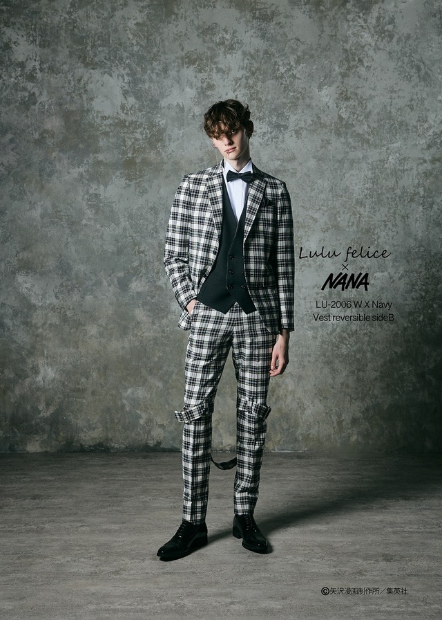 「Lulu felice×NANA」新作ウェディングドレス　LU-2006WhiteXNavy