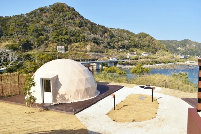 焚火エリアもあり