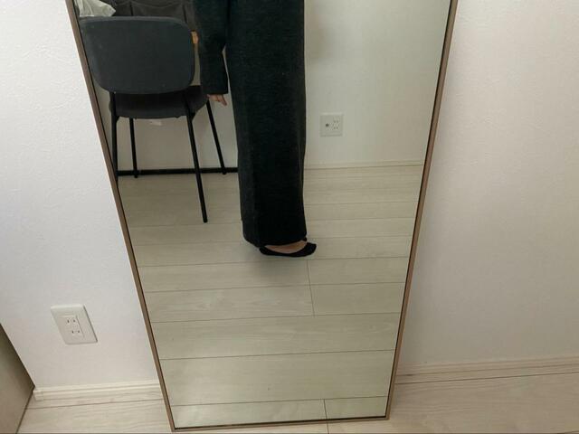 【GU　パフィータッチロングニットワンピース(長袖)】体型カバーしたい方にもおすすめ