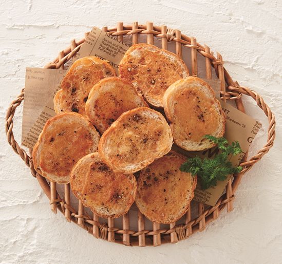 はちみつチーズめんたいでラスク！