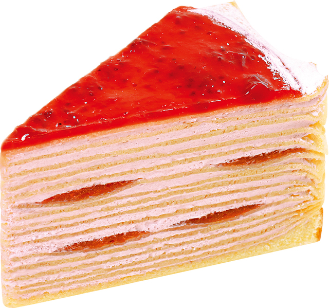 あまおう苺の真っ赤なミルクレープ