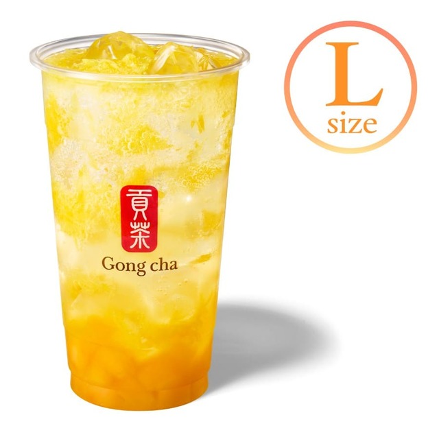 【ゴンチャ「FRESH マンゴー&オレンジ」】FRESH マンゴー&オレンジ スパークリングティー (ICED/L) 780円