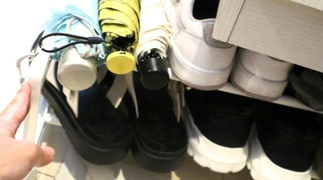 【tower 引き出せる キャスター付き シューズラック】キャスター付きなので移動もらくらくです♪