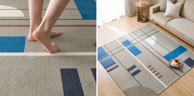 【ニトリ】GB02はあざやかな模様が目立つシャープなモダン柄。