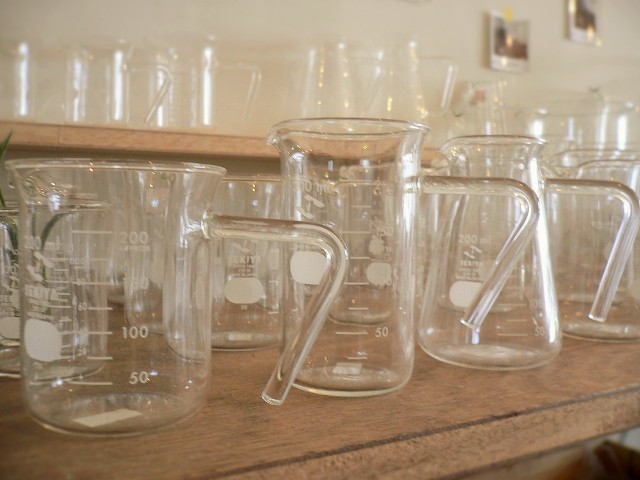 清澄白河『リカシツ』／取手付きフラスコ＆ビーカー