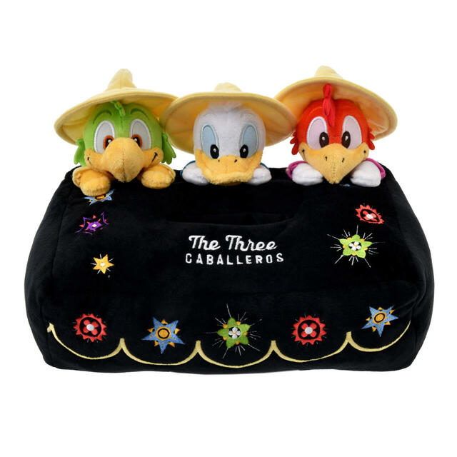 ドナルド、ホセ・キャリオカ、パンチート ティッシュボックスカバー THE THREE CABALLEROS 80TH 4,800円