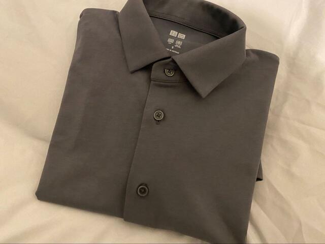 【ユニクロ エアリズムポロシャツ（フルオープン・半袖）】適度な厚みで高級感のある見た目