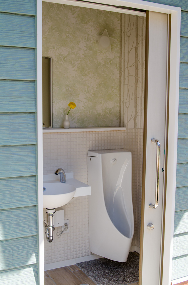 びっくりするほど、可愛らしくて、清潔感のあるトイレ