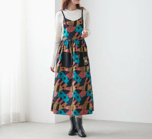 エプロン風ワンピース「ナイトメアー・ビフォア・クリスマス／サリー」｜￥ 6,990 （税込）