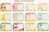 2020年ダッフィー&フレンズのカレンダー（卓上タイプ）