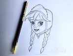 「How-to drow disney」アナと雪の女王「アナ」