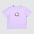 【ユニクロ「ちいかわ×ナガノのくま UT」】キッズ/くまがDJ をしているデザインのTシャツ(フロント)