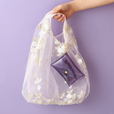 チュール バッグ ライトグレー×ライトパープル：2,000円（税込）