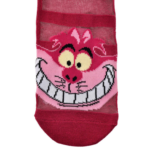 チェシャ猫 靴下 シースルー ピンク 23～25 CHESHIRE CAT 1,200円