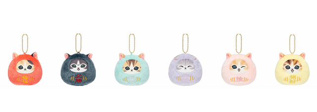 【mofusand 和！和！和！スーベニアくじ】C賞：ころりんだるまマスコット　全6種