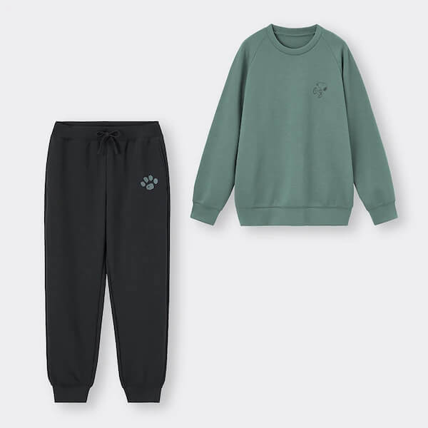 ソフトダブルフェイスラウンジセット(長袖)Peanuts ¥2,990