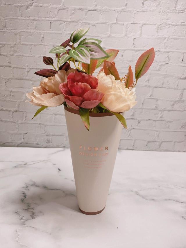 【Francfranc】プチブーケ ピオニーミックス ダークピンク／税込1,000円