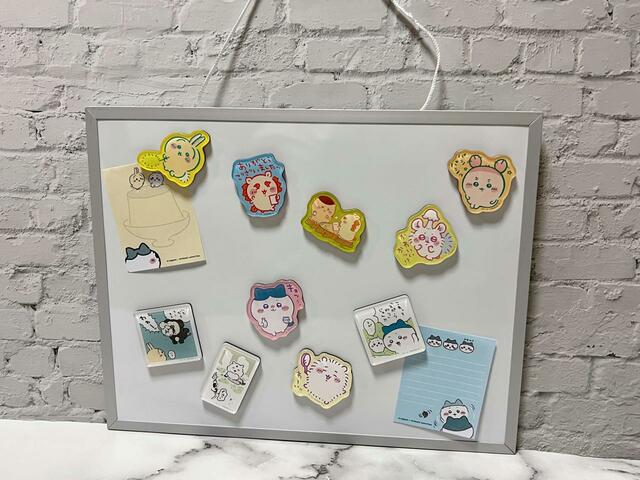 こんな感じでホワイトボードを壁に飾るのもおすすめ！