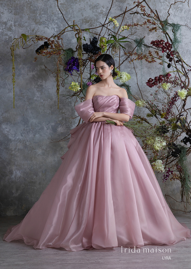 クラウディア|「Irida maison(イリーダメゾン)」新作ウェディングドレス|IM-0047_Pink