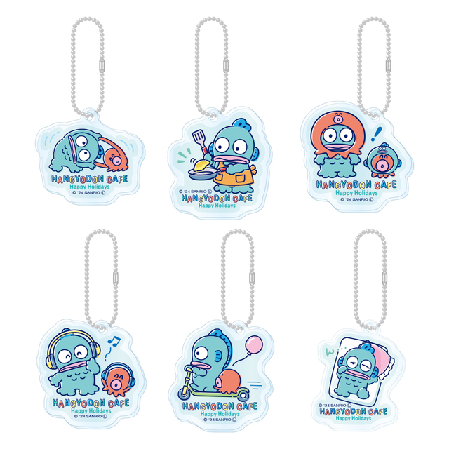 「アクリルキーホルダー（ランダム6種）」＜価格：770円＞【ハンギョドンの“好物メニュー”が食べられる「ハンギョドン カフェ」でオリジナルグッズも手に入れちゃおう！】