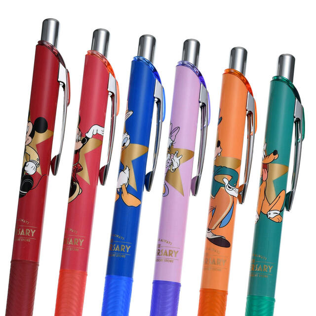 【東京ディズニーリゾート店限定】ミッキー＆フレンズ エナージェル 0.5 ゲルインキボールペン セット 東京ディズニーリゾート店25周年記念 1,900円