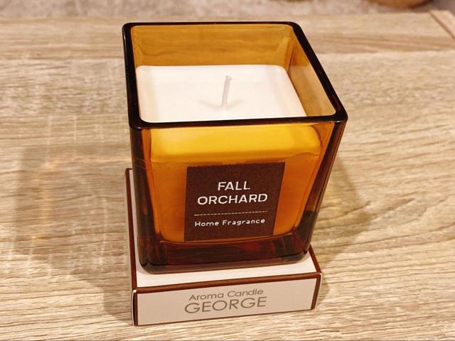 【ニトリ グラス入りキャンドル ジョージ】ゆったり落ち着いてリラックスしたい夜にぴったり