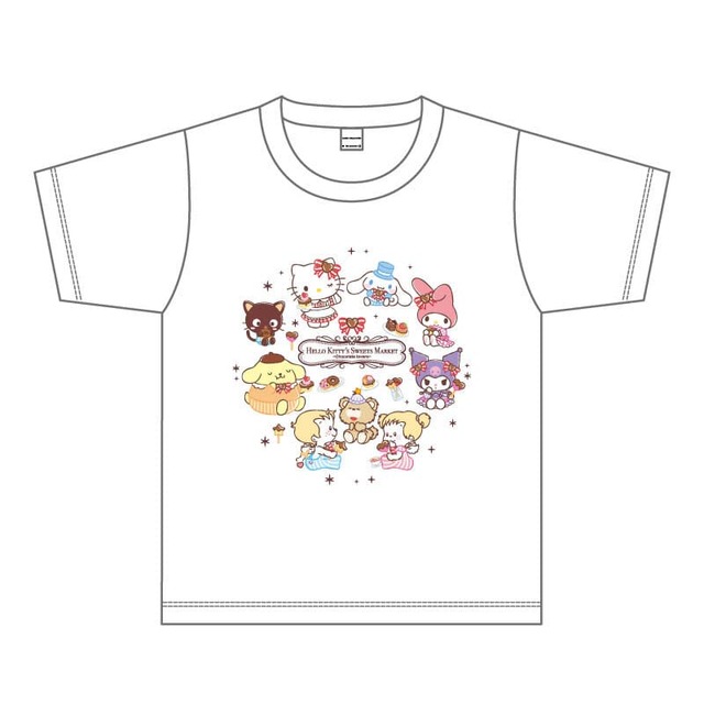 【HELLO KITTY’S SWEETS MARKET -Chocolate lovers-】Tシャツ（100/120/140/S）各4,180円