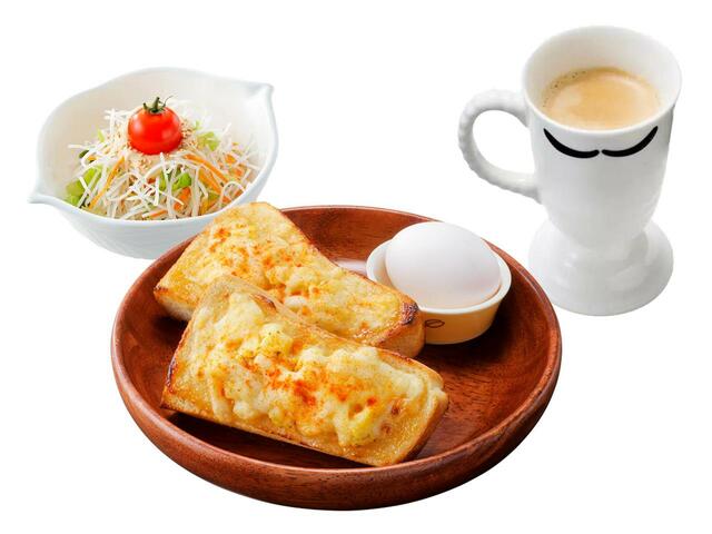 「ポテサラトーストセット ドリンクセット」<¥490/ドリンク・サラダセット¥600>【びっくりドンキーのモーニングメニュー人気ランキング】