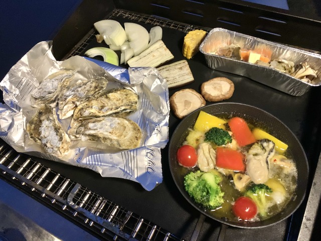 牡蠣はコンロでも焼いて味わえる