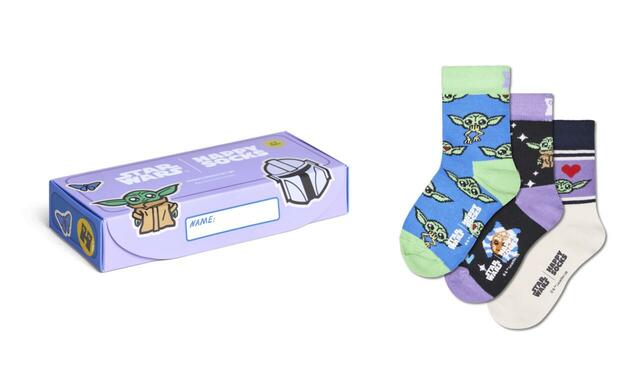 【STAR WARS × Happy Socks】【キッズ】【GIFT BOX】クルー丈 ソックス 4,950円