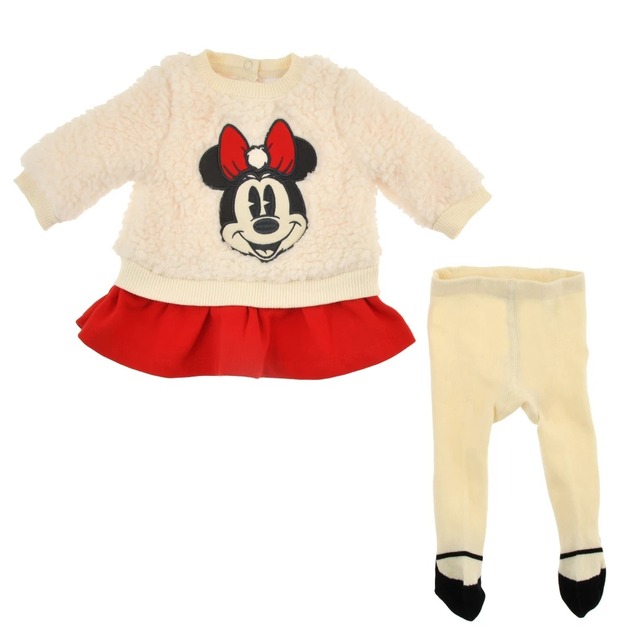 ミニー ベビー用長袖ワンピース ボア タイツ付き Disney Baby DISNEY CHRISTMAS 2022 3,630円