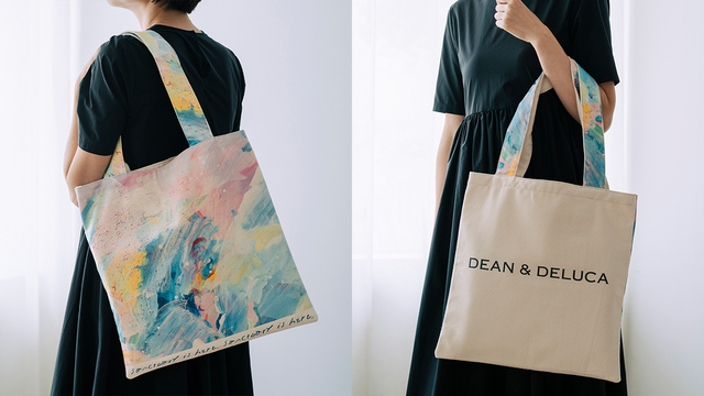 【DEAN & DELUCA】Sanctuary is hereトートバッグ:手に持っても肩にかけてもサマになります♪