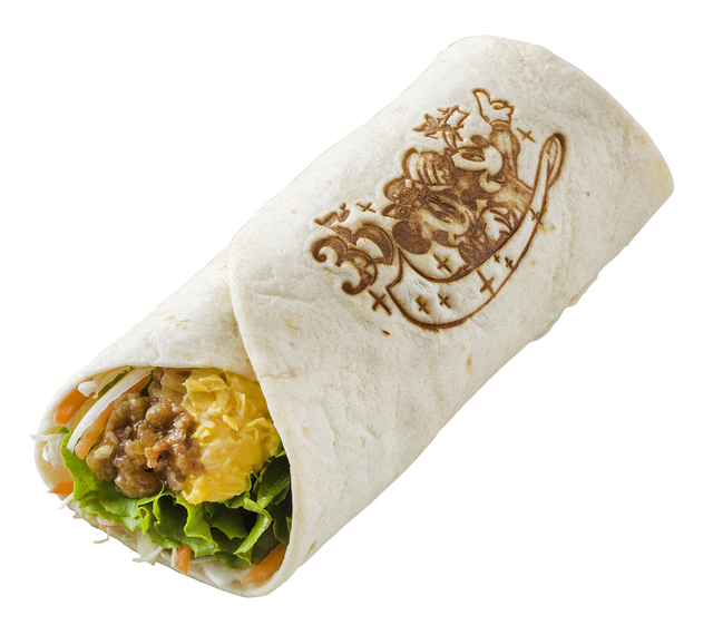 ラップサンド(焼肉&エッグ) 500円|東京ディズニーランド「フードブース(アドベンチャーランド側)」|2018年12月26日〜2019年3月25日|「東京ディズニーリゾート35周年グランドフィナーレ」スペシャルメニュー