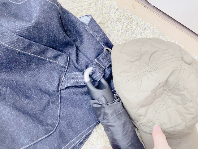 【ワークマン グリーンテックアウトドアデニムベスト】カラビナループも付いています！